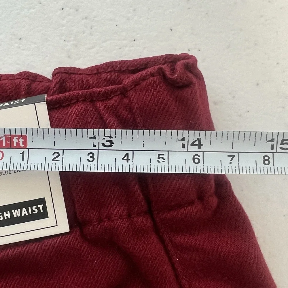 Judy Blue High Rise Drawstring On A Roll Jogger‎ Denim Pants Scarlet Sz 5/27